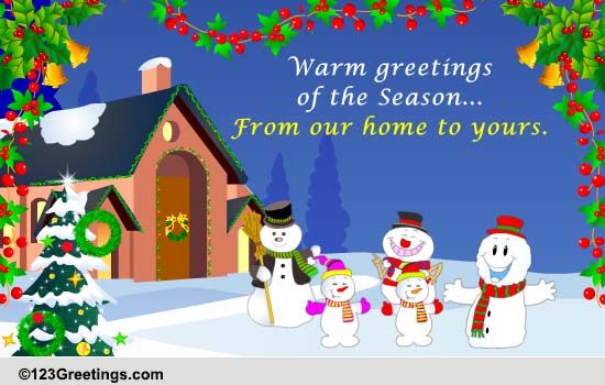 Joyful Wish From Our Home To Yours...