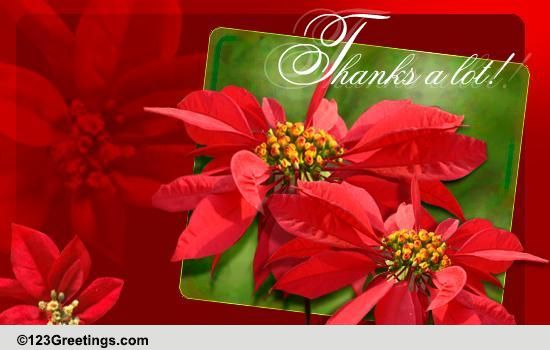 Season&rsquo;s Greetings Thank You Cards, Free Season&rsquo;s Greetings Thank You