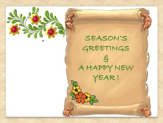 Greetings For A Wonderful New Year.