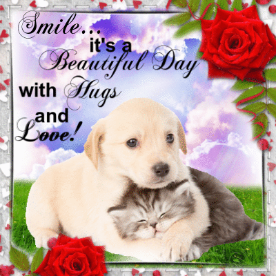 With Hugs And Love! Free Cute Hugs eCards, Greeting Cards | 123 Greetings