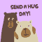 Thinking Of You On Send A Hug Day!