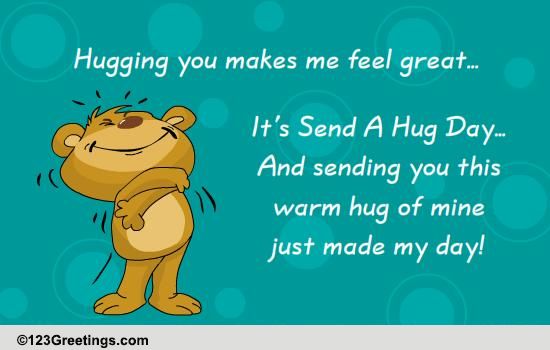 Feels Great To Hug You... Free Cute Hugs eCards, Greeting Cards | 123 ...