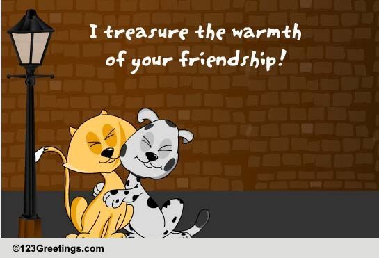 Friendly Hugs On Send A Hug Day.