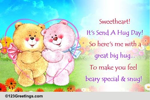 Beary Special Hug! Free Love Hugs eCards, Greeting Cards | 123 Greetings