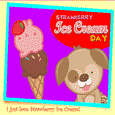 I Love Strawberry Ice Cream!