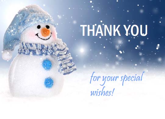 Thank You Snowman! Free Thank You eCards, Greeting Cards | 123 Greetings