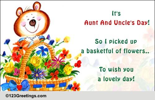 A Floral Aunt & Uncle Day Wish!
