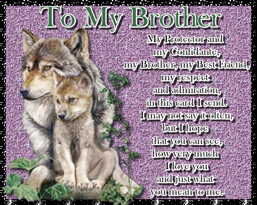 To My Brother, My Protector.