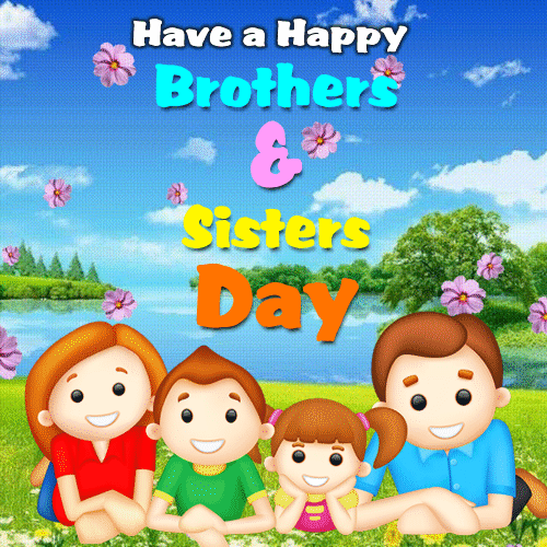 A Happy Brothers & Sisters Day Card.