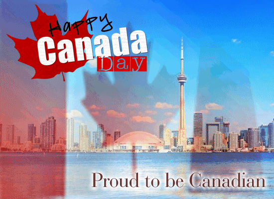 A Happy Canada Day Ecard.