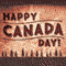 Vintage Happy Canada Day.