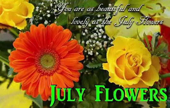 You’re As Lovely As The July Flowers. Free July Flowers eCards | 123 ...