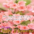 My Happy July Flowers Card.