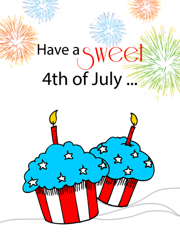 4th Of July Patriotic Cupcakes.