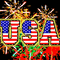 Interactive USA Fireworks!