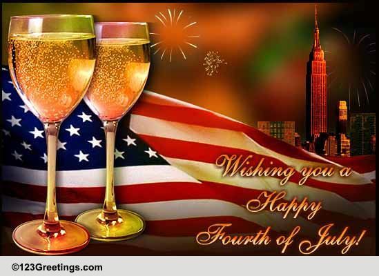 Send Sparkling 4th Of July Wishes.