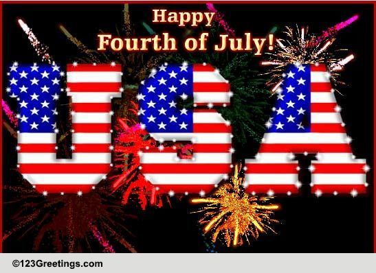 A 4th Of July ecard Full Of Sparkle.