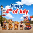 A 4th Of July Celebratory Parade Ecard