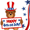 Teddy Wishing Happy 4th Of July!