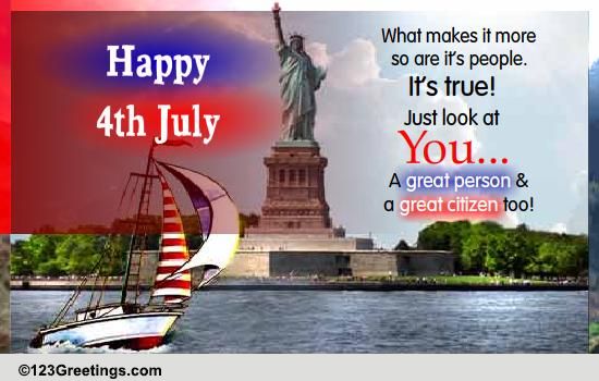 America The Beautiful... Free Happy Fourth of July eCards | 123 Greetings