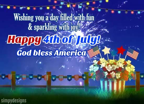 4Th Of July Wishes & Flowers. Free Happy Fourth Of July Ecards | 123  Greetings