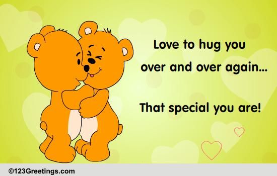 Love To Hug You... Free Hug Week eCards, Greeting Cards | 123 Greetings