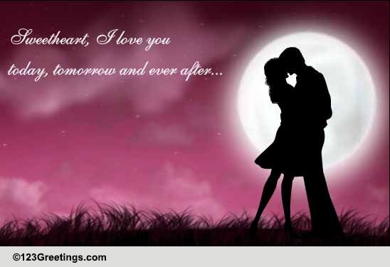 A Romantic Hug Week Ecard!