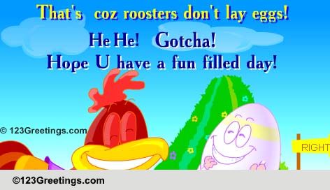A Cheerful Joke Day Wish!