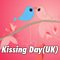 Cute Kissing Day Ecard.