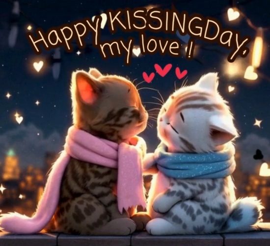 Sweet Wishes For Kissing Day