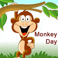 A Funny Monkey Day Card.