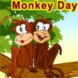 Monkey Day Dance Ecard. Free Monkey Day eCards, Greeting Cards