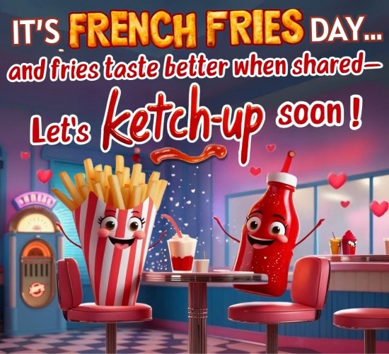 Sweet French Fries Day Greeting