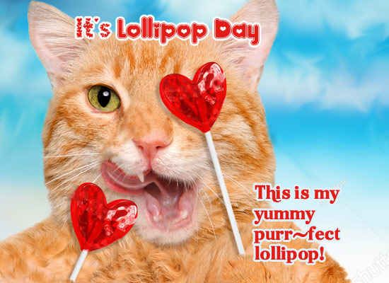 My Yummy Purr-fect Lollipop!