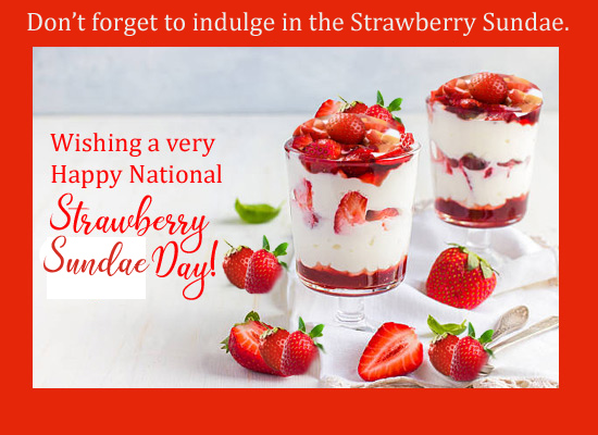 Indulge In Heavenly Strawberry Sundae!