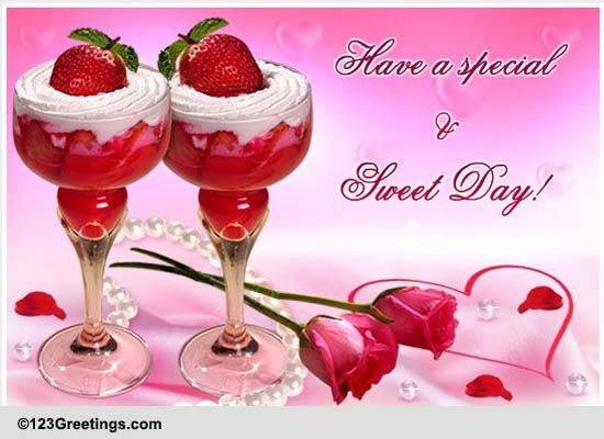 An Ecard For Strawberry Sundae Day.