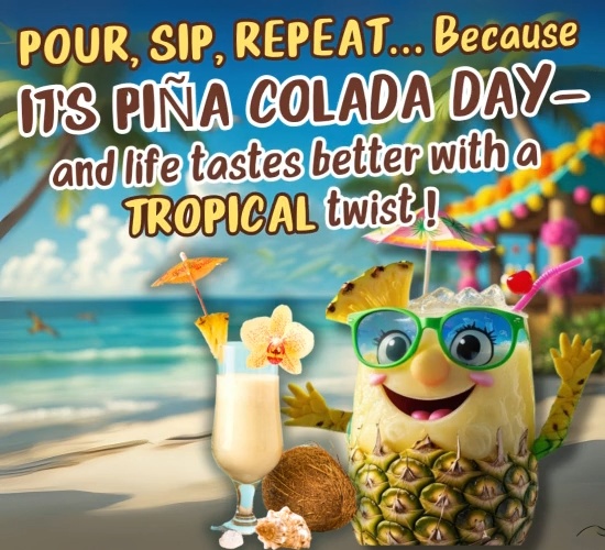 A Tropical Wish On Pina Colada Day!