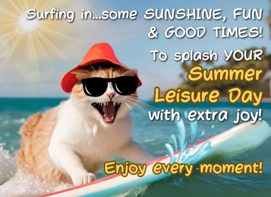 A Perfect Summer Leisure Day Ecard!