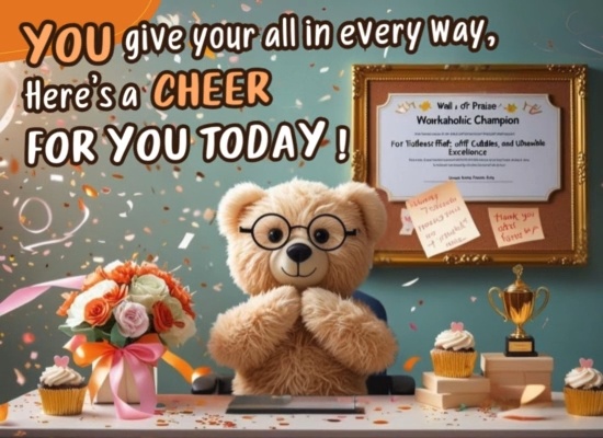 Send Cheerful Workaholic Day Wish!
