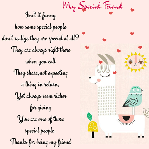 You Are My Special Friend.