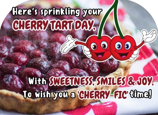 Send This Cute Cherry Tart Day Ecard