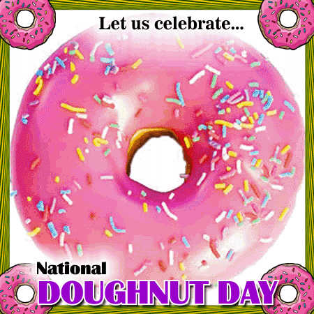 National Doughnut Day Card.
