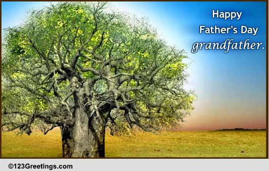 A Fathers Day Ecard For Grandfather.