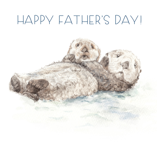 Happy Fathers Day: Otters!