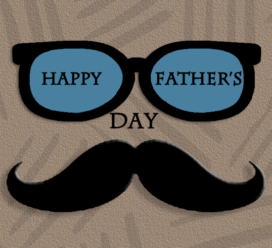 Father’s Day Funny Mustache. Free Happy Father's Day eCards | 123 Greetings