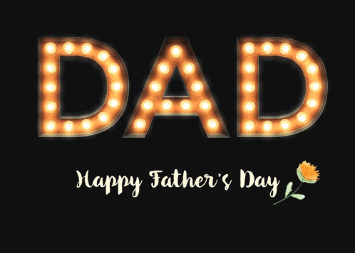 Father’s Day Light Bulb Letters.