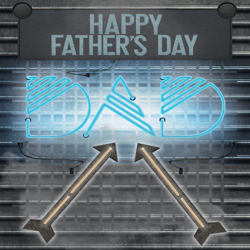 Happy Father’s Day To Dad Neon Sign.