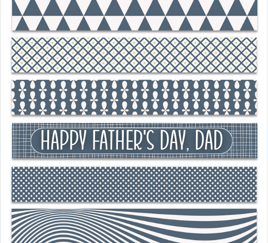 Patterned Father’s Day Card