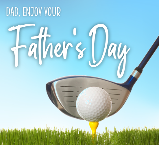 Golfer’s Father’s Day Card.