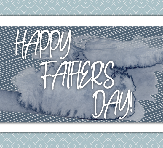 Blue Father’s Day Card.